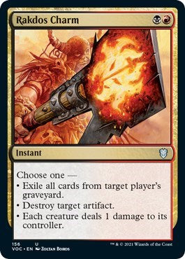 Rakdos Charm (VOC) #156 Uncommon (Lightly Played) Commander: Innistrad: Crimson Vow Magic: 2021