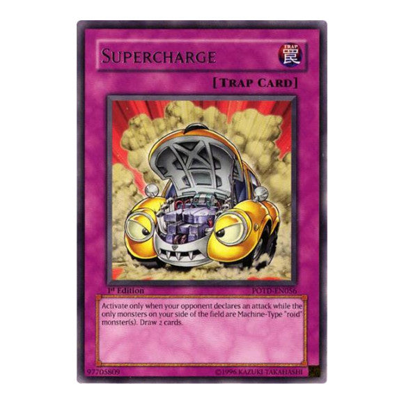 Supercharge (POTD) #POTD-EN056 Rare (1st Edition Damaged) Power of the Duelist YuGiOh: 2006