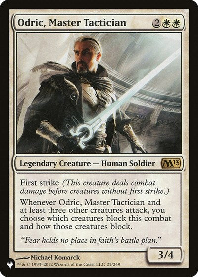 Odric Master Tactician (LIST) #M13-23 Rare (Lightly Played) The List Reprints Magic: 2026