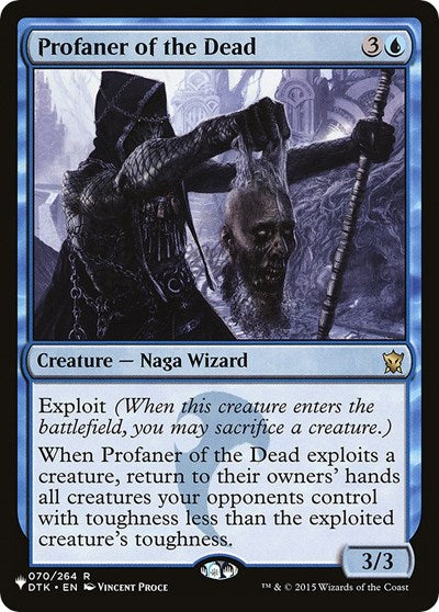 Profaner of the Dead (LIST) #DTK-70 Rare (Lightly Played) The List Reprints Magic: The Gathering: 2026
