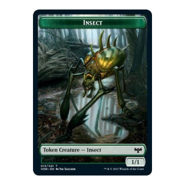 Insect Token (VOW) #13 T Innistrad: Crimson Vow Magic: The Gathering: 2021