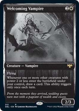 Welcoming Vampire (DBL) #313 Rare (Damaged) Innistrad: Double Feature Magic: 2022