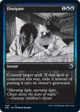 Dissipate (DBL) #49 Uncommon (Moderately Played) Innistrad: Double Feature Magic: The Gathering: 2022