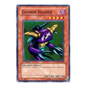 Cannon Soldier (SD10) #SD10-EN009 Common (1st Edition Moderately Played) Structure Deck: Machine Re-Volt YuGiOh: 2007