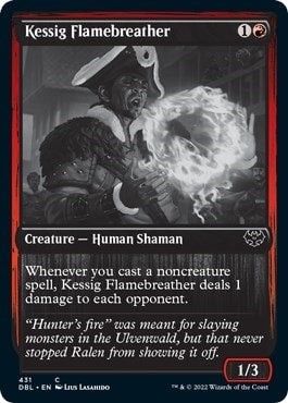 Kessig Flamebreather (DBL) #431 Common (Lightly Played) Innistrad: Double Feature Magic: The Gathering: 2022