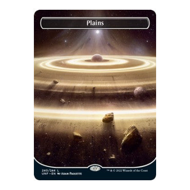 Plains (240) (Borderless) (UNF) #240 Land (Lightly Played) Unfinity Magic: The Gathering: 2022