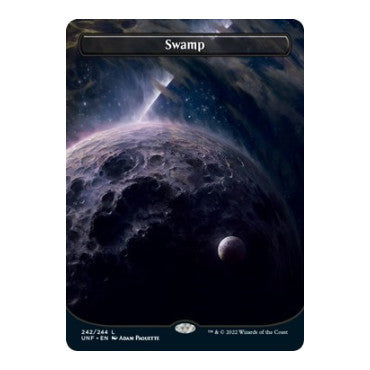 Swamp (242) (Borderless) (UNF) #242 Land (Lightly Played) Unfinity Magic: The Gathering: 2022