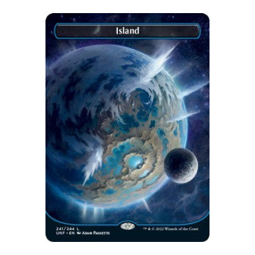 Island (241) (Borderless) (UNF) #241 Land (Lightly Played) Unfinity Magic: The Gathering: 2022