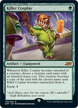 Killer Cosplay (UNF) #145 Mythic Rare (Lightly Played) Unfinity Magic: The Gathering: 2022