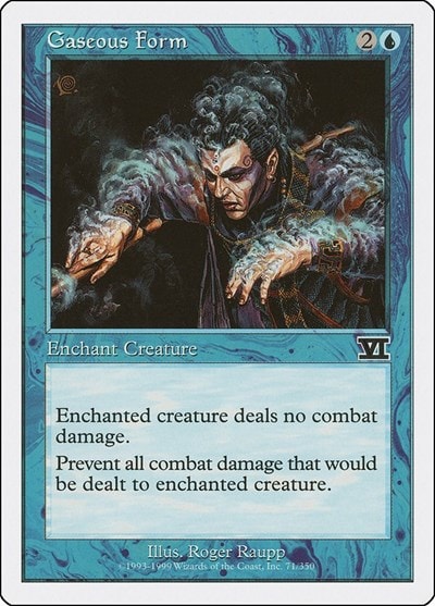 Gaseous Form (6ED) #71 Common (Damaged) Classic Sixth Edition Magic: The Gathering: 1999