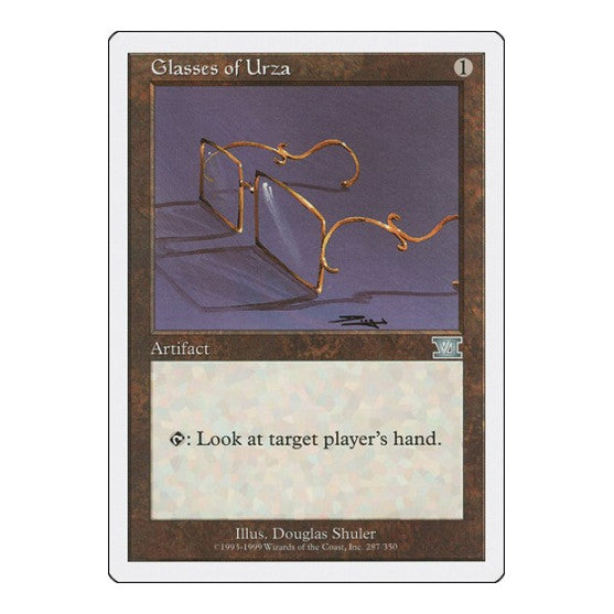 Glasses of Urza (6ED) #287 Uncommon (Moderately Played) Classic Sixth Edition Magic: The Gathering: 1999