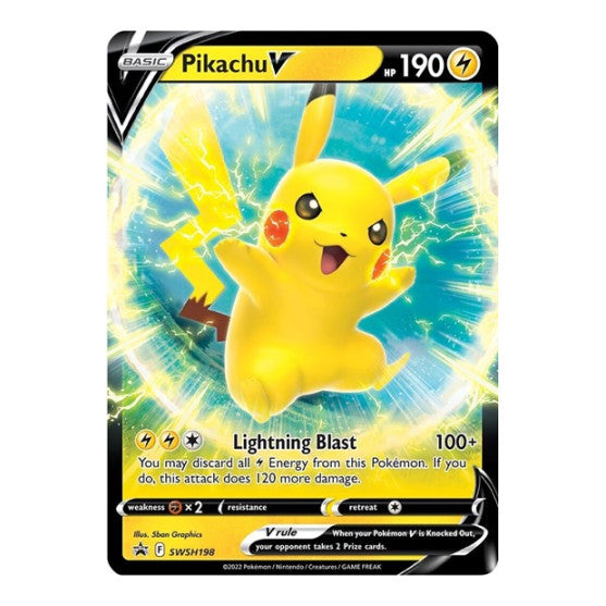 Pikachu V SWSH198 (SWSD) #SWSH198 Promo (Holofoil Near Mint) SWSH: Sword & Shield Promo Cards Pokemon: 2019