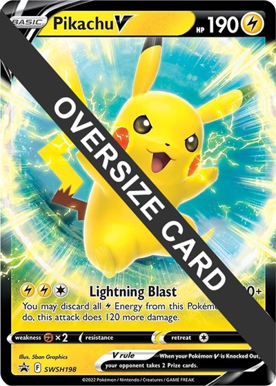 Pikachu V SWSH198 (PR) #SWSH198 Promo (Holofoil Lightly Played) Jumbo Cards Pokemon: 2015