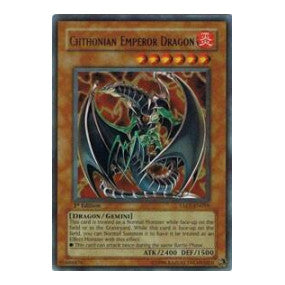 Chthonian Emperor Dragon (TAEV) #TAEV-EN019 Ultra Rare (Unlimited Damaged) Tactical Evolution YuGiOh: 2007