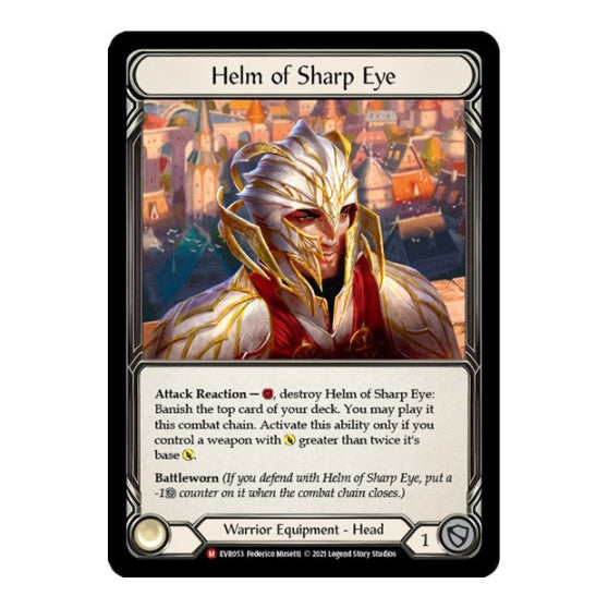Helm of Sharp Eye (EVR) #EVR053 Majestic (1st Edition Normal Lightly Played) Everfest Flesh and Blood TCG: 2022