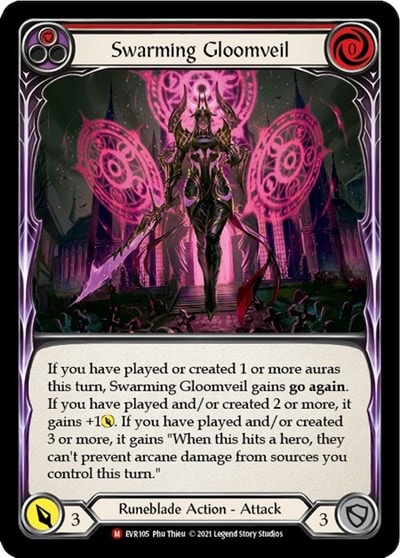 Swarming Gloomveil (EVR) #EVR105 Majestic Everfest Flesh and Blood TCG: 2022