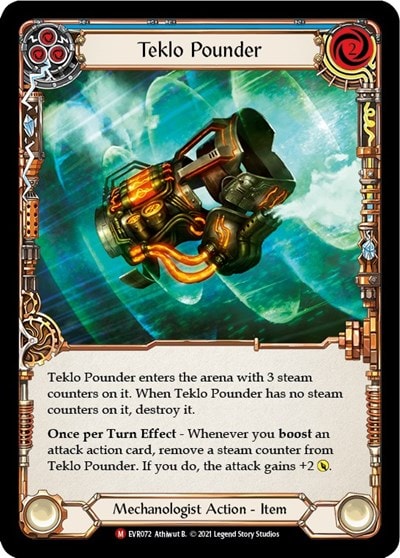 Teklo Pounder (EVR) #EVR072 Majestic (1st Edition Normal Lightly Played) Everfest Flesh and Blood TCG: 2022
