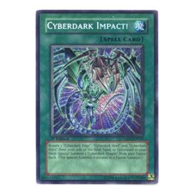Cyberdark Impact (TAEV) #TAEV-EN054 Secret Rare (1st Edition Damaged) Tactical Evolution YuGiOh: 2007