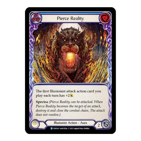 Pierce Reality (EVR) #EVR143 Rare (1st Edition Normal Lightly Played) Everfest Flesh and Blood TCG: 2022