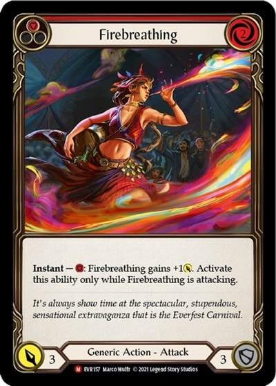 Firebreathing (EVR) #EVR157 Majestic (1st Edition Normal Lightly Played) Everfest Flesh and Blood TCG: 2022