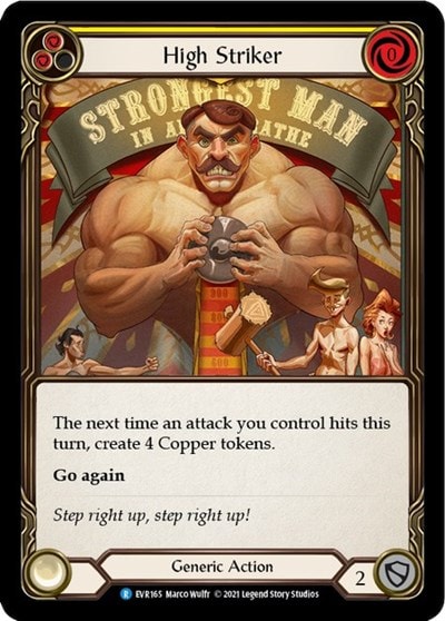 High Striker Yellow (EVR) #EVR165 Rare (1st Edition Normal Lightly Played) Everfest Flesh and Blood TCG: 2022