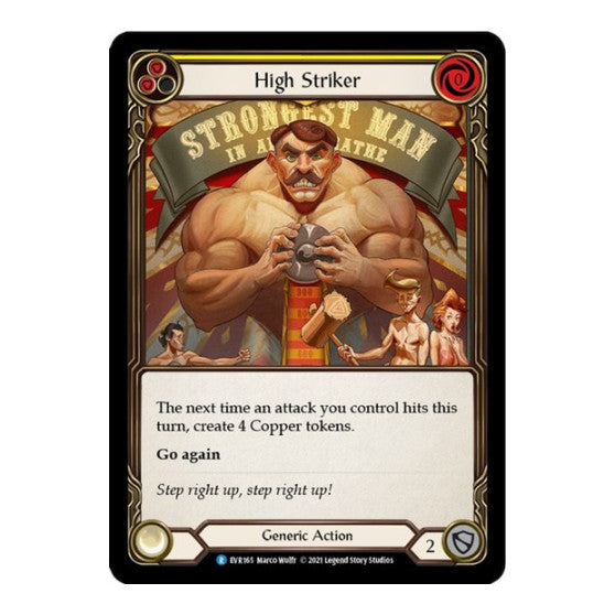High Striker (Yellow) (EVR) #EVR165 Rare (1st Edition Normal Lightly Played) Everfest Flesh and Blood TCG: 2022