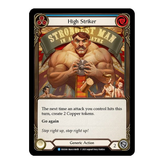 High Striker (Blue) (EVR) #EVR166 Rare (1st Edition Normal Lightly Played) Everfest Flesh and Blood TCG: 2022