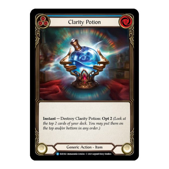 Clarity Potion (EVR) #EVR182 Rare (1st Edition Normal Lightly Played) Everfest Flesh and Blood TCG: 2022
