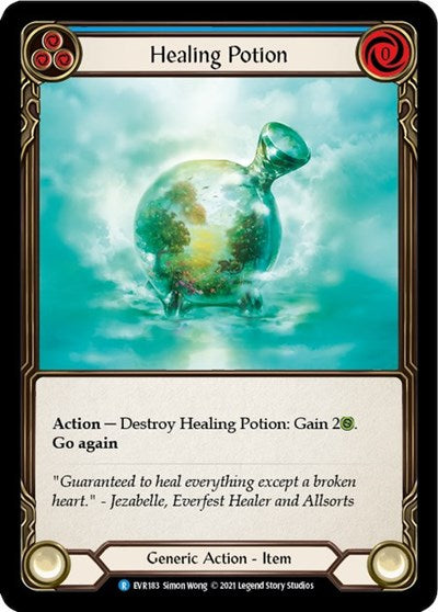 Healing Potion (EVR) #EVR183 Rare (1st Edition Cold Foil Near Mint) Everfest Flesh and Blood TCG: 2022
