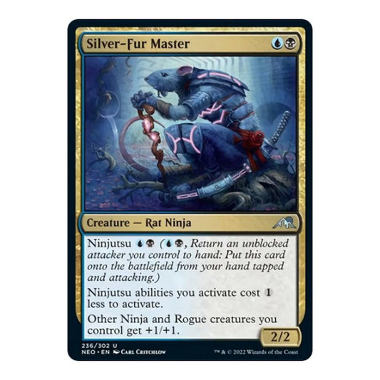 Silver Fur Master (NEO) #236 Uncommon Kamigawa: Neon Dynasty Magic: The Gathering: 2022