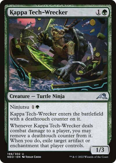 Kappa Tech Wrecker (NEO) #198 Uncommon (Lightly Played) Kamigawa: Neon Dynasty Magic: The Gathering: 2022