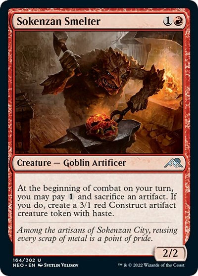 Sokenzan Smelter (NEO) #164 Uncommon (Lightly Played) Kamigawa: Neon Dynasty Magic: The Gathering: 2022