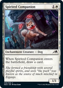 Spirited Companion (NEO) #38 Common Kamigawa: Neon Dynasty Magic: The Gathering: 2022