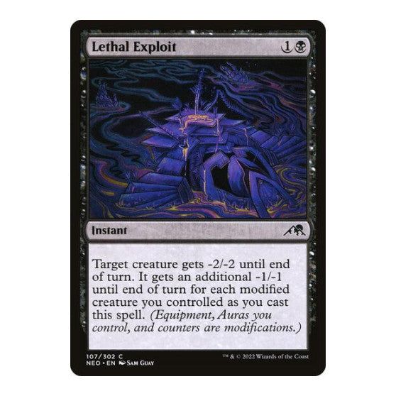 Lethal Exploit (NEO) #107 Common Kamigawa: Neon Dynasty Magic: The Gathering: 2022