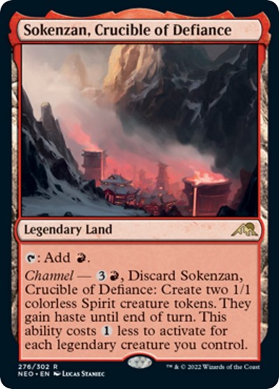 Sokenzan Crucible of Defiance (NEO) #276 Rare (Near Mint) Kamigawa: Neon Dynasty Magic: The Gathering: 2022