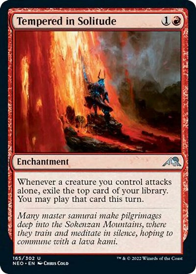 Tempered in Solitude (NEO) #165 Uncommon (Lightly Played) Kamigawa: Neon Dynasty Magic: The Gathering: 2022