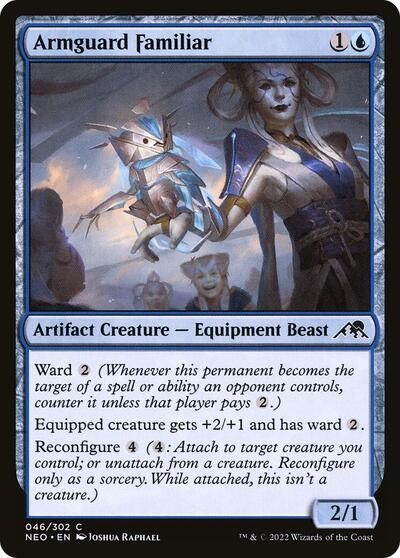 Armguard Familiar (NEO) #46 Common (Lightly Played) Kamigawa: Neon Dynasty Magic: 2022