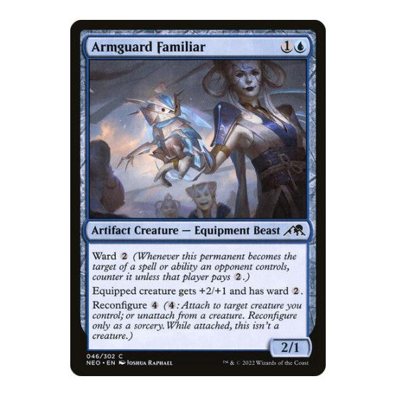 Armguard Familiar (NEO) #46 Common Kamigawa: Neon Dynasty Magic: The Gathering: 2022
