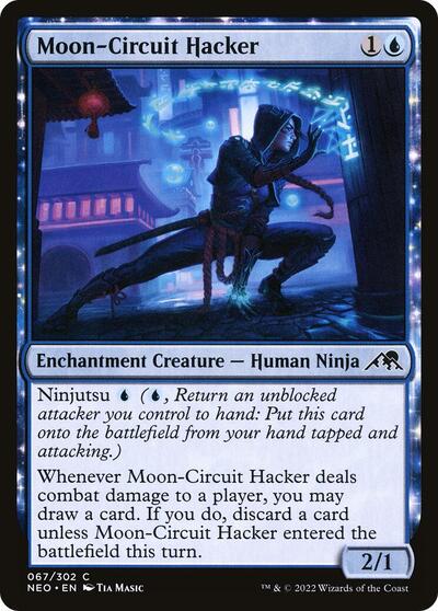 Moon Circuit Hacker (NEO) #67 Common Kamigawa: Neon Dynasty Magic: The Gathering: 2022