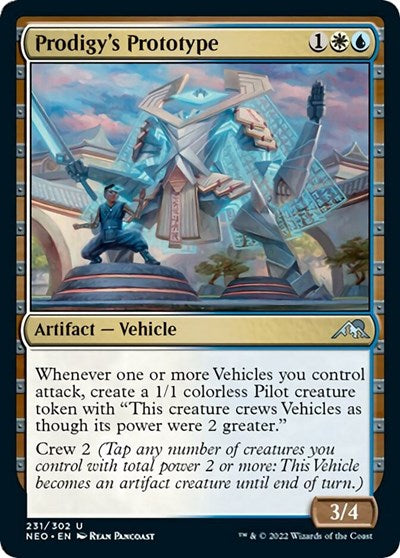 2022 Magic: Kamigawa: Neon Dynasty (NEO) - Prodigys Prototype (#231, Uncommon) (Lightly Played)