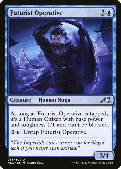 Futurist Operative (NEO) #53 Uncommon (Lightly Played) Kamigawa: Neon Dynasty Magic: The Gathering: 2022