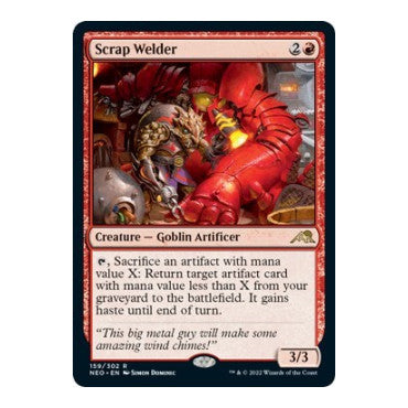 Scrap Welder (NEO) #159 Rare (Foil Lightly Played) Kamigawa: Neon Dynasty Magic: The Gathering: 2022