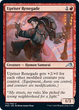 Upriser Renegade (NEO) #170 Uncommon (Lightly Played) Kamigawa: Neon Dynasty Magic: 2022