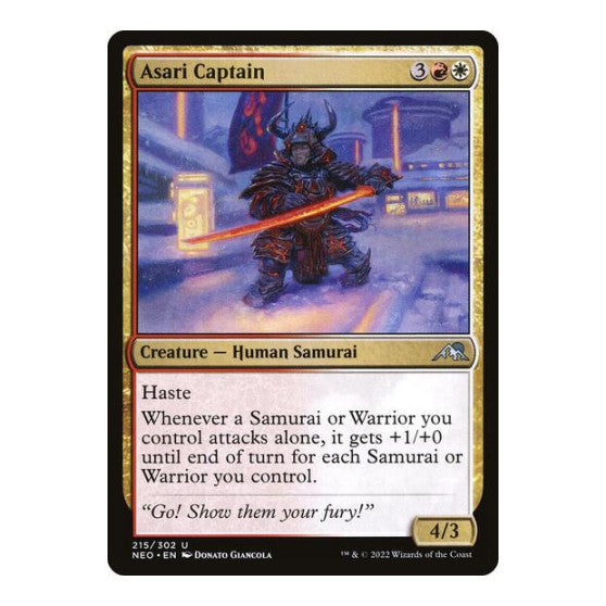 Asari Captain (NEO) #215 Uncommon Kamigawa: Neon Dynasty Magic: The Gathering: 2022