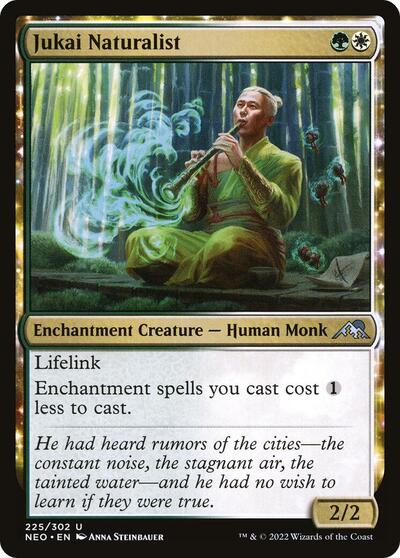 Jukai Naturalist (NEO) #225 Uncommon (Moderately Played) Kamigawa: Neon Dynasty Magic: The Gathering: 2022