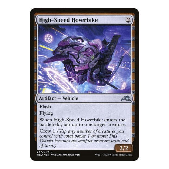 High-Speed Hoverbike (NEO) #247 Uncommon (Lightly Played) Kamigawa: Neon Dynasty Magic: The Gathering: 2022
