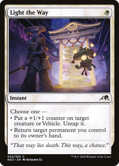 Light the Way (NEO) #24 Common Kamigawa: Neon Dynasty Magic: The Gathering: 2022
