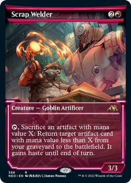 Scrap Welder Showcase (NEO) #388 Rare (Lightly Played) Kamigawa: Neon Dynasty Magic: The Gathering: 2022