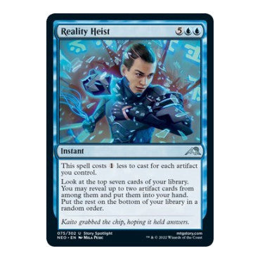 Reality Heist (NEO) #75 Uncommon (Lightly Played) Kamigawa: Neon Dynasty Magic: The Gathering: 2022