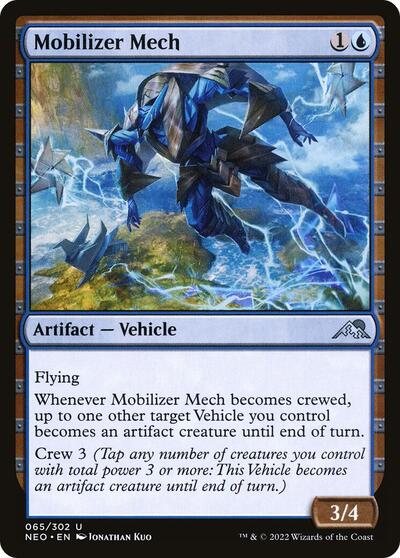 Mobilizer Mech (NEO) #65 Uncommon (Lightly Played) Kamigawa: Neon Dynasty Magic: The Gathering: 2022